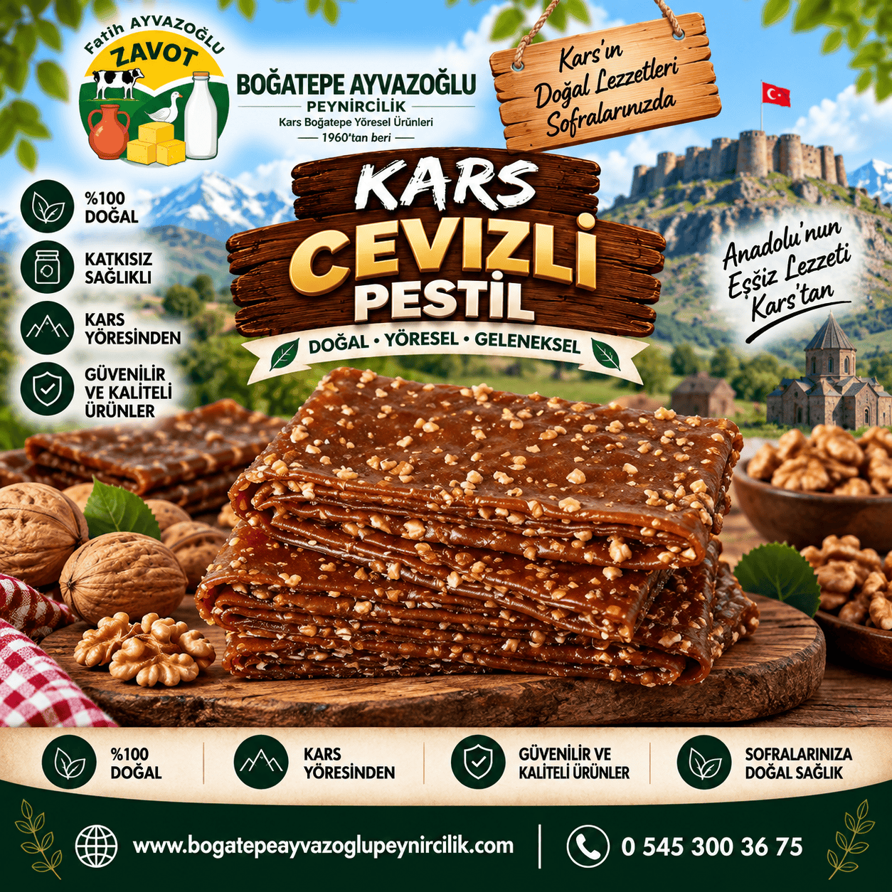Cevizli Pestil 1 Kg