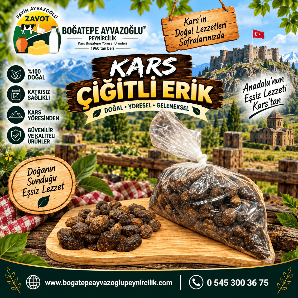 Kars Çiğitli Erik 1 Kg