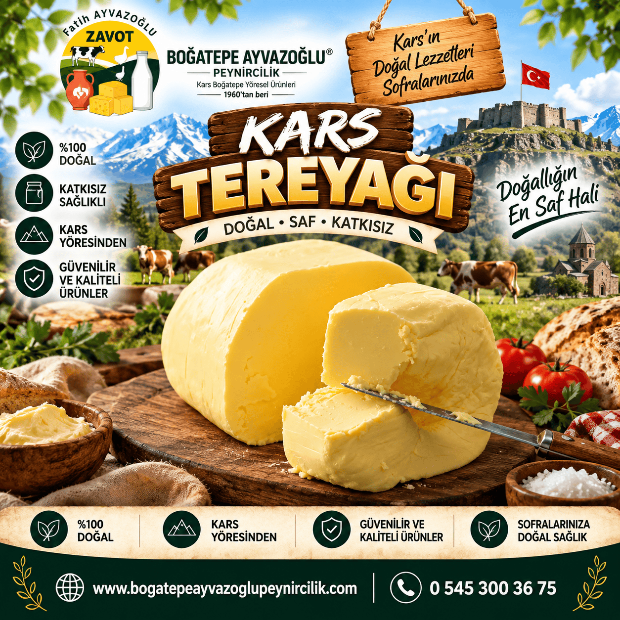 Kars Tereyağı 1 Kg